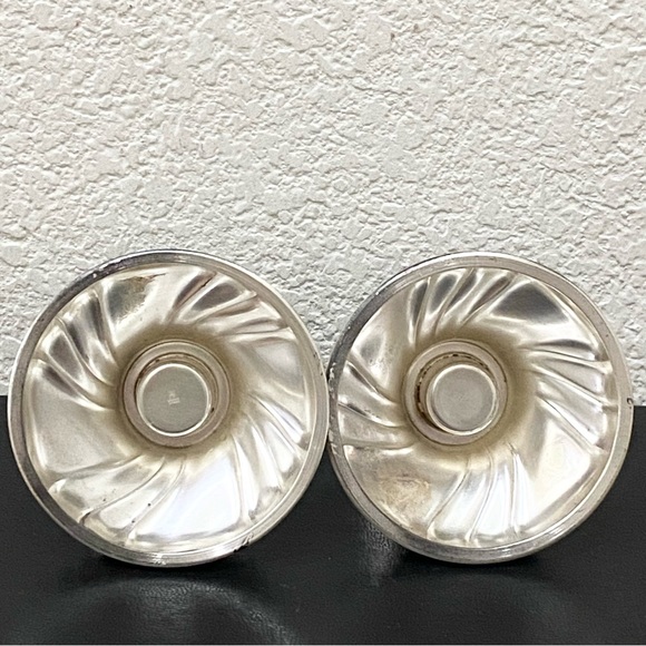 Pair Of Vintage WMF EP BRASS GERMANY Silver Plate Candle Holders - Picture 8 of 13